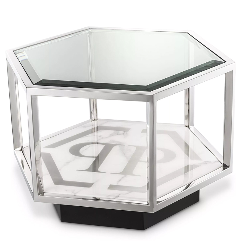 Приставной стол Philipp Plein Side Table Falcon View Chrome Хром Белый Мрамор Bianco Серый Черный Прозрачное Стекло Приставной стол Philipp Plein Side Table Falcon View Chrome Хром Белый Мрамор Bianco Серый Черный Прозрачное Стекло в Липецке | Loft Concept