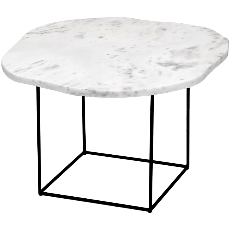 Кофейный стол с белой мраморной столешницей Gillespie Coffee Table White Белый Черный Кофейный стол с белой мраморной столешницей Gillespie Coffee Table White Белый Черный в Липецке | Loft Concept