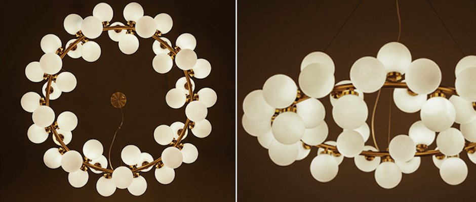 Люстра Milk Bubble Round Chandelier Люстра Milk Bubble Round Chandelier - Loft-Concept в Липецке