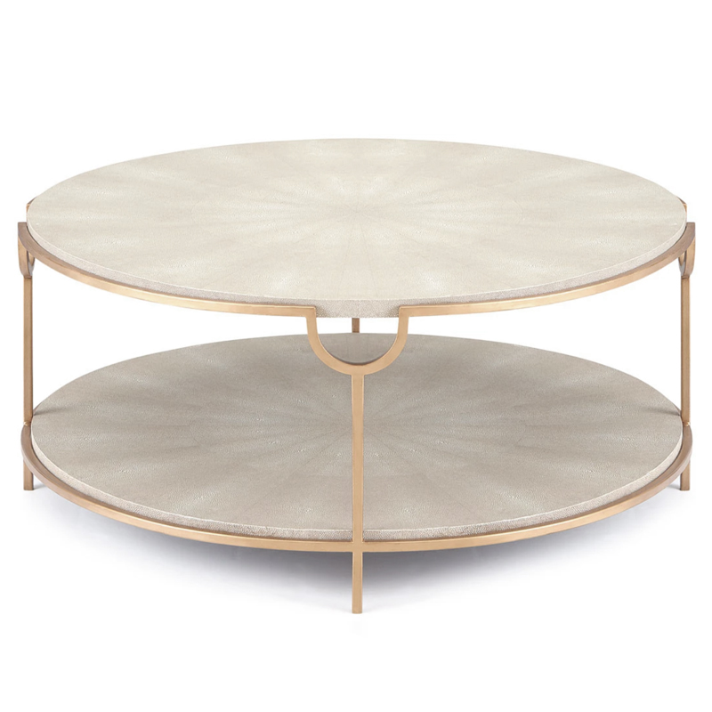 Gaston Stingray Texture Coffee Table Стол Серый скат Золотой Серый Gaston Stingray Texture Coffee Table Стол Серый скат Золотой Серый в Липецке | Loft Concept