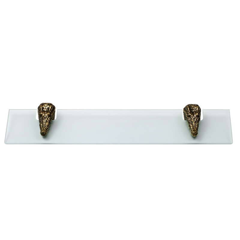 Полка для ванной Bronze Crocodile Heads Бронза Полка для ванной Bronze Crocodile Heads Бронза в Липецке | Loft Concept
