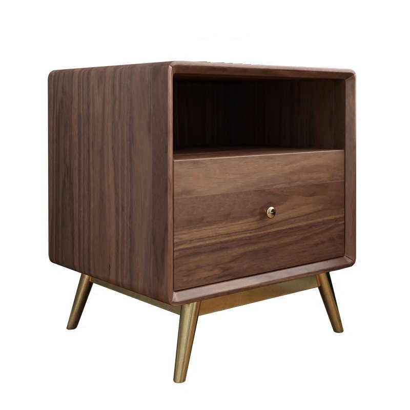 Тумба Walnut comode Орех Глянцевое золото Тумба Walnut comode Орех Глянцевое золото в Липецке | Loft Concept