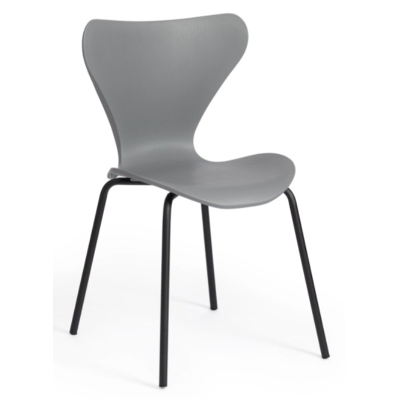 Стул Julissa Grey Chair Серый Черный Стул Julissa Grey Chair Серый Черный в Липецке | Loft Concept