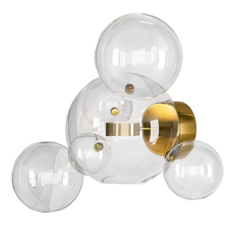 Бра Giopato & Coombes Bolle Wall 04 Bubbles Латунь Прозрачное Стекло Бра Giopato & Coombes Bolle Wall 04 Bubbles Латунь Прозрачное Стекло в Липецке | Loft Concept