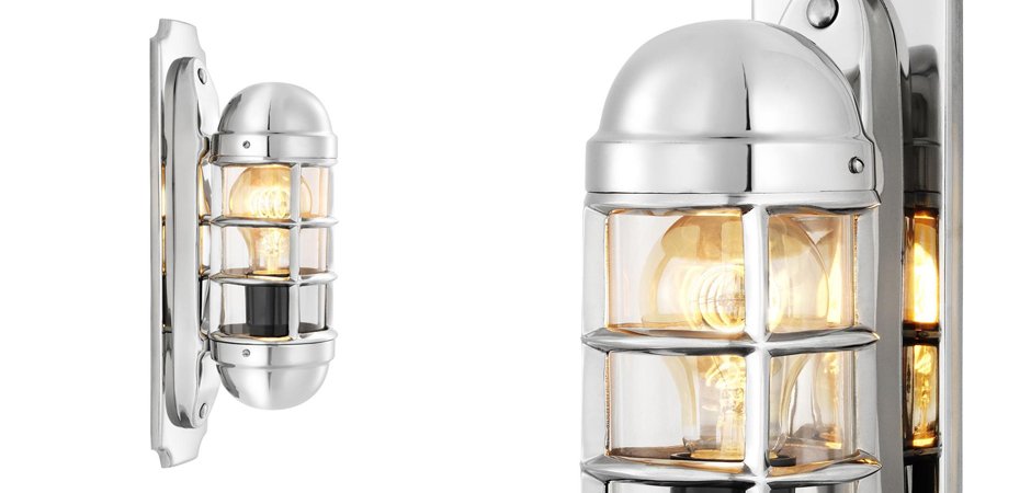 Бра Eichholtz Wall Lamp Le Caprice Nickel - Loft-Concept в Липецке