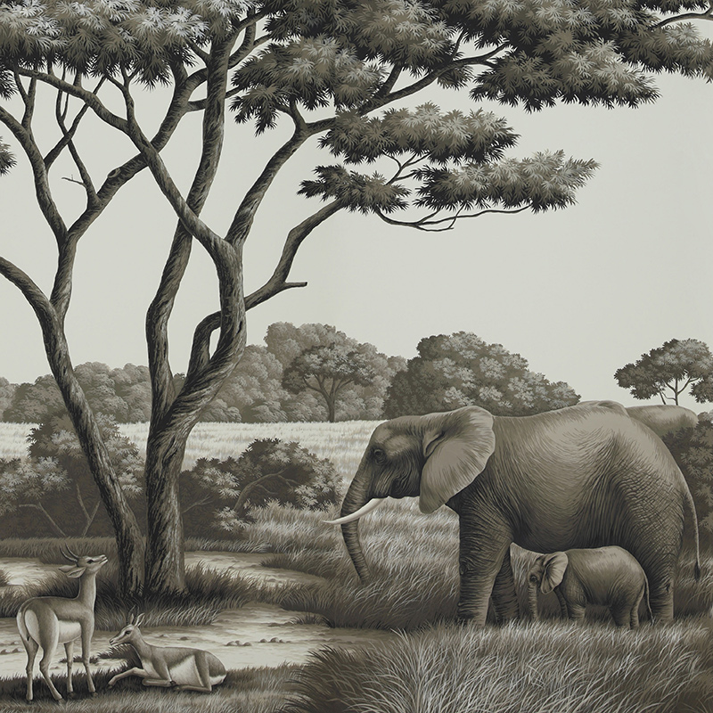 Обои ручная роспись African Savannah Colourway SC-94 on scenic paper Обои ручная роспись African Savannah Colourway SC-94 on scenic paper в Липецке | Loft Concept