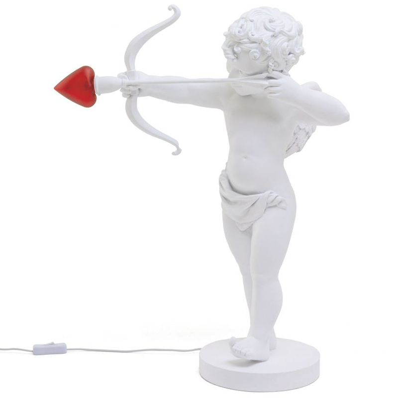 Настольная лампа Купидон со стрелой Seletti Cupid Lamp Белый Настольная лампа Купидон со стрелой Seletti Cupid Lamp Белый в Липецке | Loft Concept