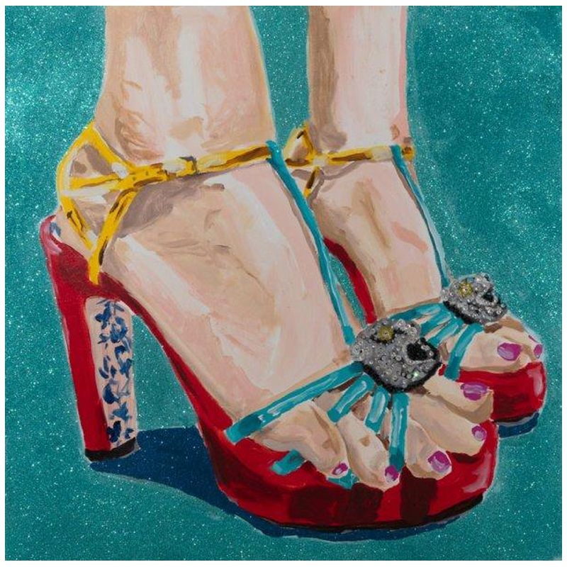 Картина Portrait of Feet with Gucci Red & Blue Heels, Pink Toe Nails, and Turquoise Glitter Background Мульти Картина Portrait of Feet with Gucci Red & Blue Heels, Pink Toe Nails, and Turquoise Glitter Background Мульти в Липецке | Loft Concept