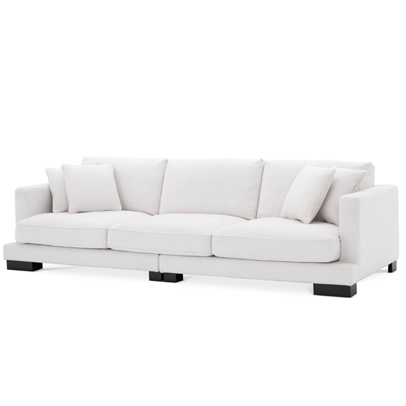 Диван Eichholtz Sofa Tuscany white Белый Черный Диван Eichholtz Sofa Tuscany white Белый Черный в Липецке | Loft Concept