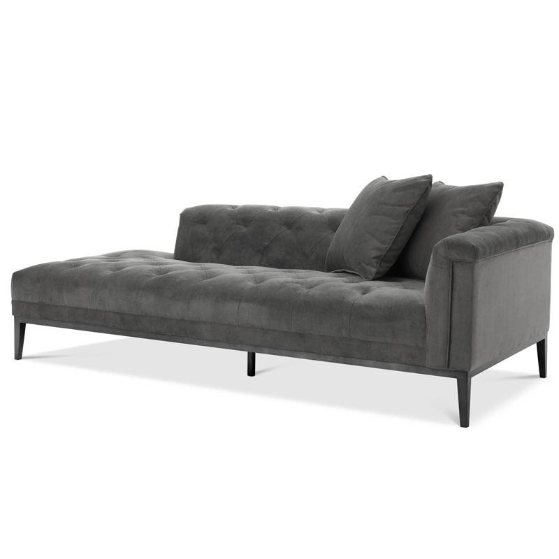 Кушетка Eichholtz Lounge Sofa Cesare Right grey Серый Темная бронза Кушетка Eichholtz Lounge Sofa Cesare Right grey Серый Темная бронза в Липецке | Loft Concept