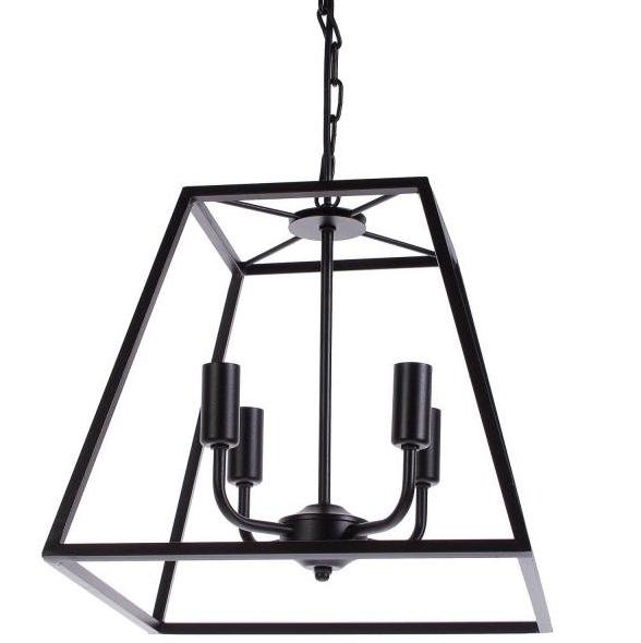 Подвесной светильник Loft Industrial Ortogonal Pendant Trapeze Черный Подвесной светильник Loft Industrial Ortogonal Pendant Trapeze Черный в Липецке | Loft Concept
