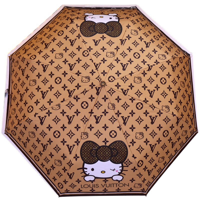 Зонт раскладной LOUIS VUITTON дизайн 009 Коричневый цвет Коричневый в Липецке | Loft Concept 