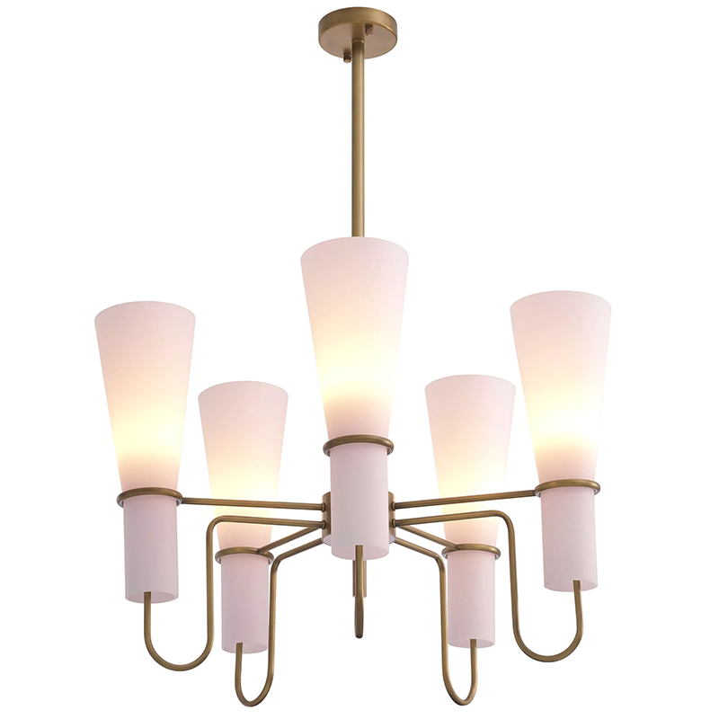 Люстра Eichholtz Chandelier Sketch Латунь Белый Люстра Eichholtz Chandelier Sketch Латунь Белый в Липецке | Loft Concept