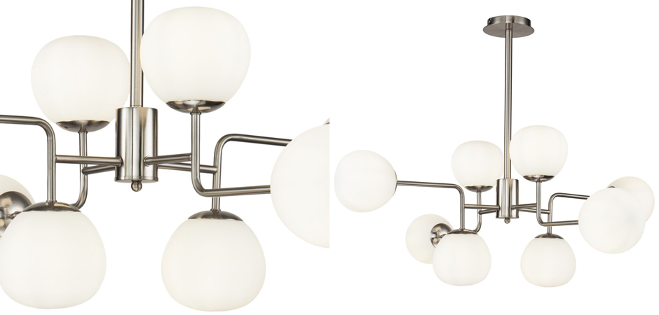 Люстра Tiepolo Ball Chandelier Nickel 8 Люстра Tiepolo Ball Chandelier Nickel 8 - Loft-Concept в Липецке