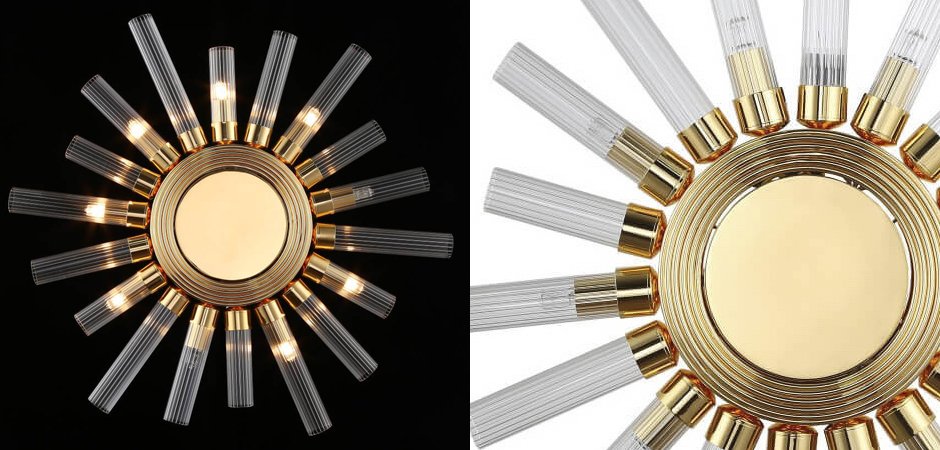 БРА Art Deco Sun Light Ceiling БРА Art Deco Sun Light Ceiling - Loft-Concept в Липецке