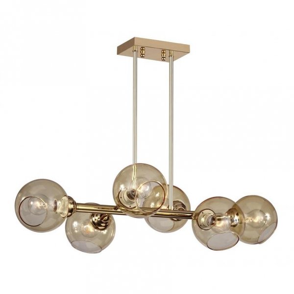 Люстра Glass Bubble Chandelier Brass Латунь Люстра Glass Bubble Chandelier Brass Латунь в Липецке | Loft Concept