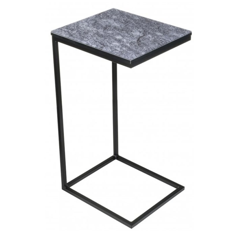 Приставной стол Zermatt Side Table gray Серый (Gray) Приставной стол Zermatt Side Table gray Серый (Gray) в Липецке | Loft Concept