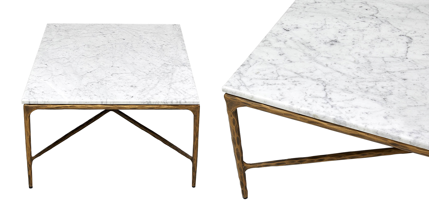Кофейный стол с мраморной столешницей Randy Marble Coffee Table - фото
