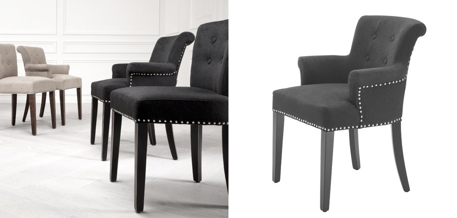 Стул Eichholtz Dining Chair Key Largo With Arm Стул Eichholtz Dining Chair Key Largo With Arm - Loft-Concept в Липецке