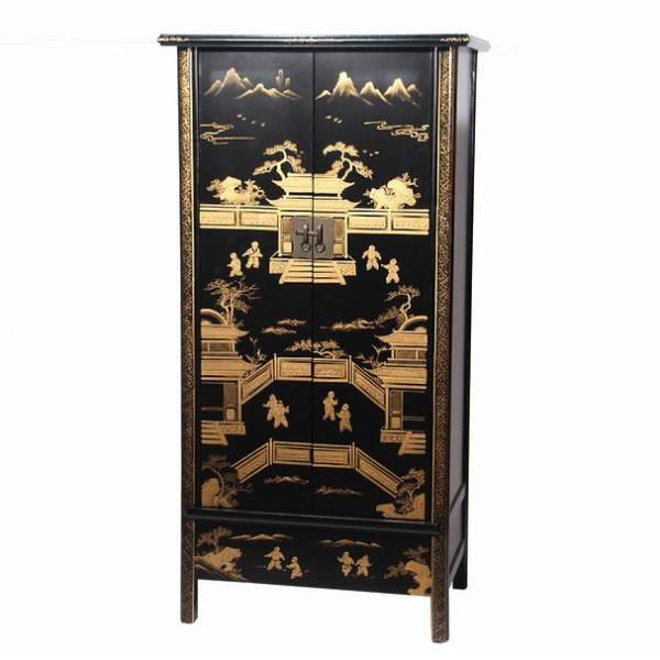 Шкаф Chinese History Rack Черный Шкаф Chinese History Rack Черный в Липецке | Loft Concept