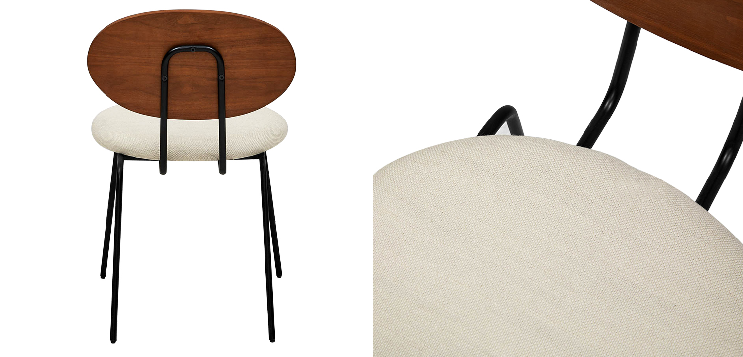 Стул на металлических ножках с деревянной спинкой Ram Loft Chair - фото №1