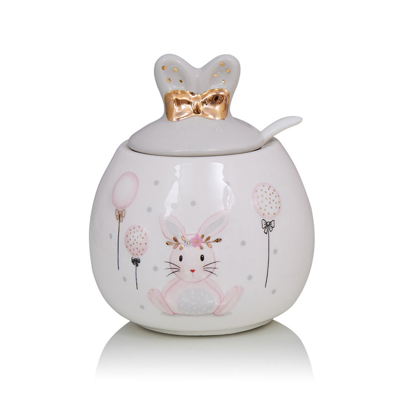 Ваза Kids Vase Bunny III Розовый пастельный Серый Ваза Kids Vase Bunny III Розовый пастельный Серый в Липецке | Loft Concept