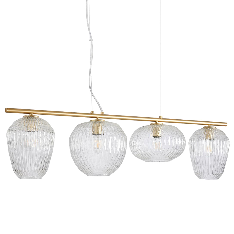 Люстра Foscarini c Прозрачными Плафонами матовое золото Прозрачный Люстра Foscarini c Прозрачными Плафонами матовое золото Прозрачный в Липецке | Loft Concept