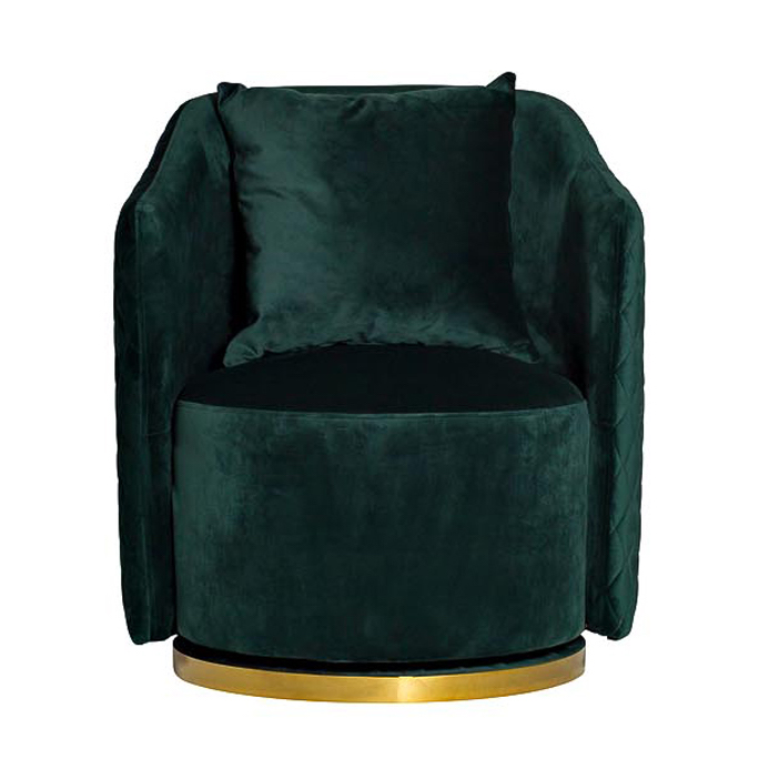 Кресло вращающееся Honnor Armchair Изумрудный Глянцевое золото Кресло вращающееся Honnor Armchair Изумрудный Глянцевое золото в Липецке | Loft Concept