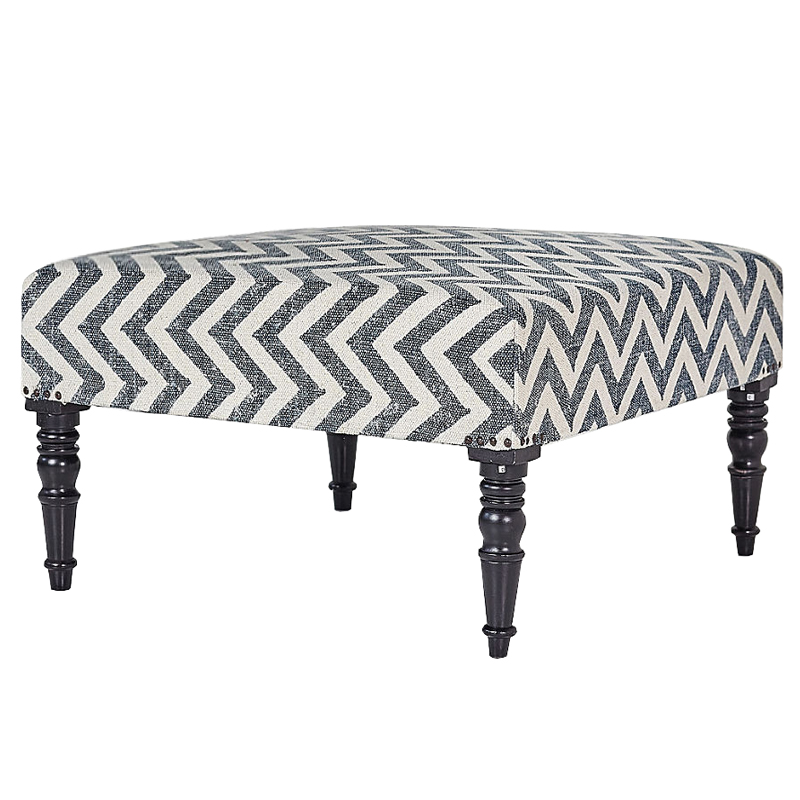 Оттоманка Gray Zigzag Серый Оттоманка Gray Zigzag Серый в Липецке | Loft Concept