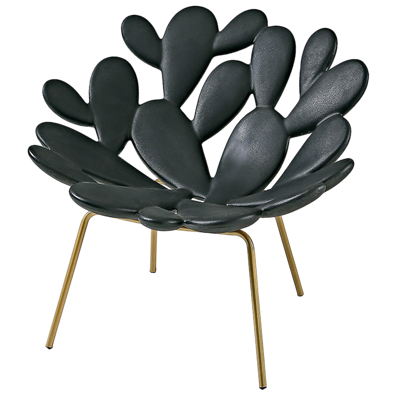 Кресло Filicudi Armchair Черный Черный Латунь Кресло Filicudi Armchair Черный Черный Латунь в Липецке | Loft Concept