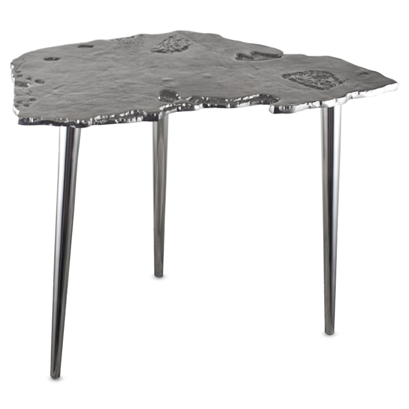 Приставной стол Edmundo Side Table II Серебряный Приставной стол Edmundo Side Table II Серебряный в Липецке | Loft Concept