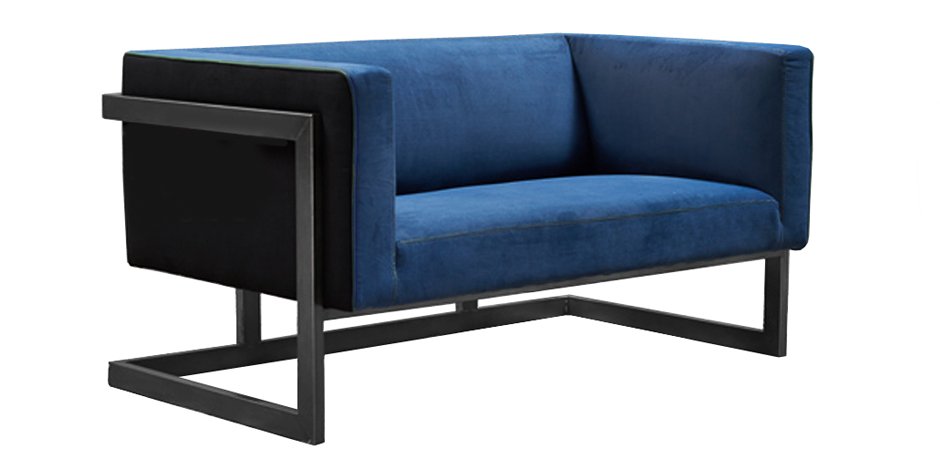 Диван Cube Blue Loveseat Sofa Диван Cube Blue Loveseat Sofa - Loft-Concept в Липецке