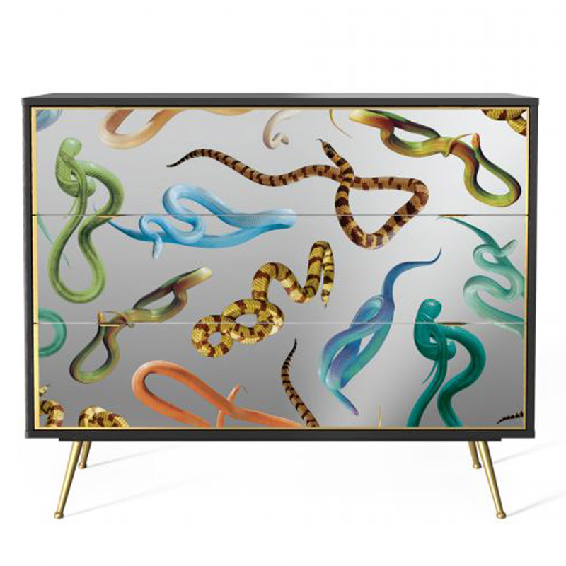 Комод Seletti Chest of Three Drawers Snakes Мульти Комод Seletti Chest of Three Drawers Snakes Мульти в Липецке | Loft Concept