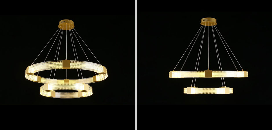 Люстра Два Кольца Ring Horizontal Ornament Meander 2 Люстра Два Кольца Ring Horizontal Ornament Meander 2 - Loft-Concept в Липецке