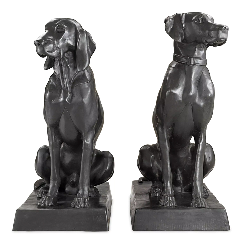 Комплект из двух декоративных статуэток Eichholtz Dogs Pointer & Hound set of 2 Темная бронза Комплект из двух декоративных статуэток Eichholtz Dogs Pointer & Hound set of 2 Темная бронза в Липецке | Loft Concept