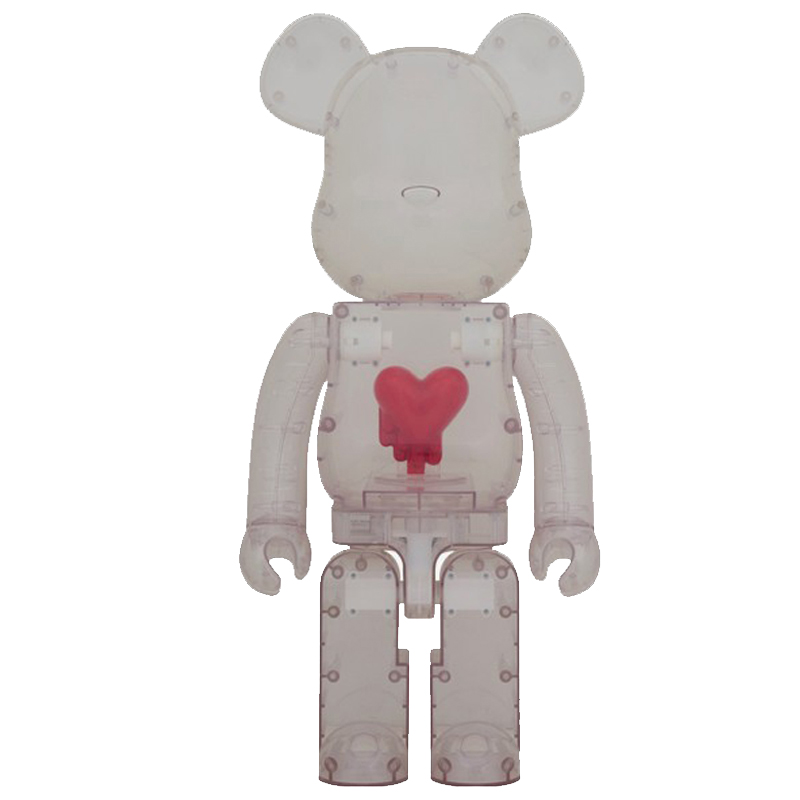 Статуэтка Bearbrick Red Heart Прозрачный (Transparent) Красный Статуэтка Bearbrick Red Heart Прозрачный (Transparent) Красный в Липецке | Loft Concept