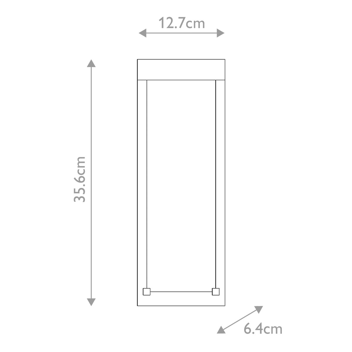 Настенный фонарь уличный прямоугольный черного цвета со стеклом с пузырьками Eurofase в Липецке