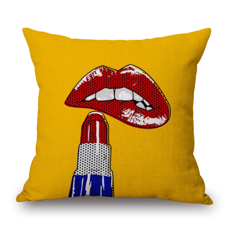 Декоративная подушка Lips Alone Мульти Декоративная подушка Lips Alone Мульти в Липецке | Loft Concept