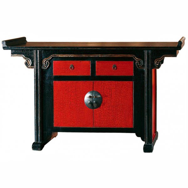 Китайский комод Red-black chest Китайский комод Red-black chest в Липецке | Loft Concept