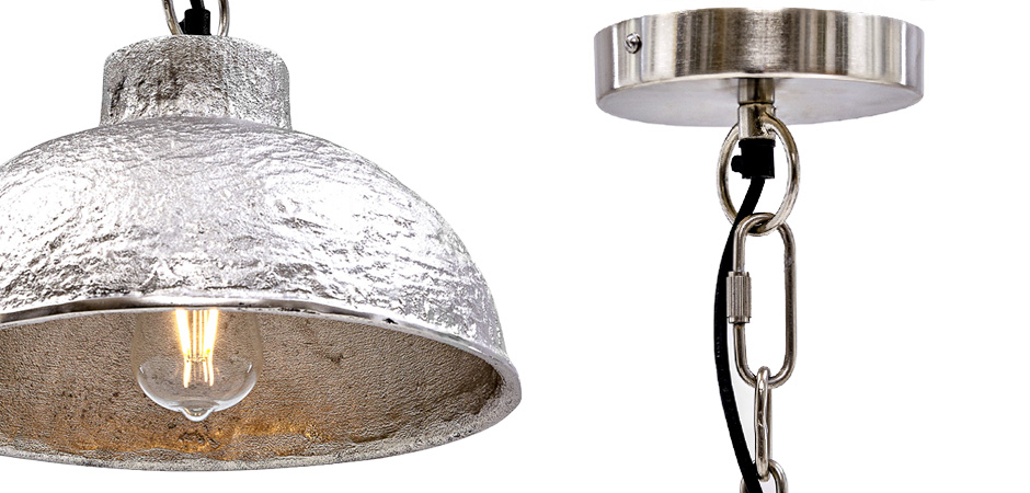 Подвесной светильник Rough Silver Pendant II Подвесной светильник Rough Silver Pendant II - Loft-Concept в Липецке