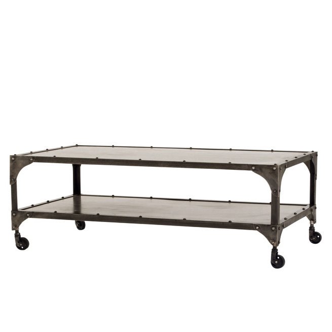 Кофейный стол Industrial Steampunk Nickel Coffee Table  в Липецке | Loft Concept 