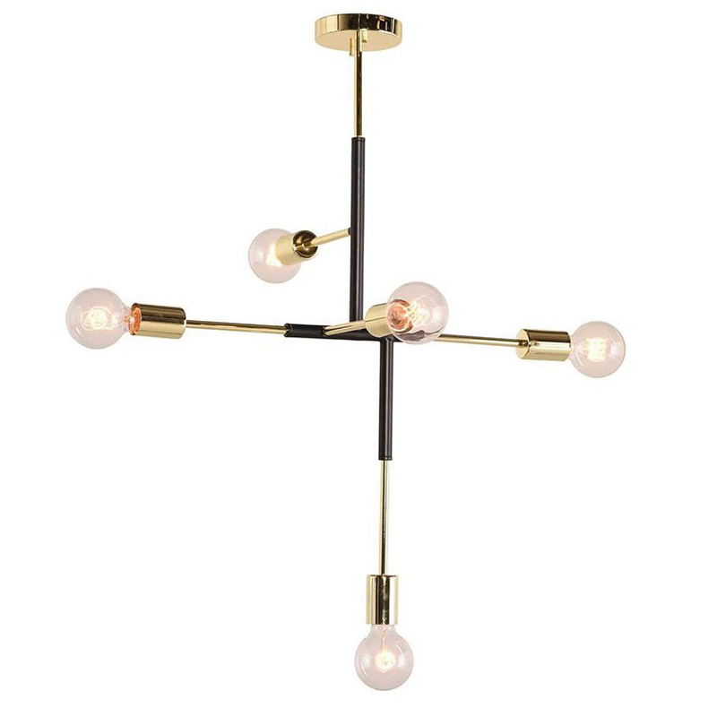 Люстра Atomium Chandelier black Золотой Черный Люстра Atomium Chandelier black Золотой Черный в Липецке | Loft Concept