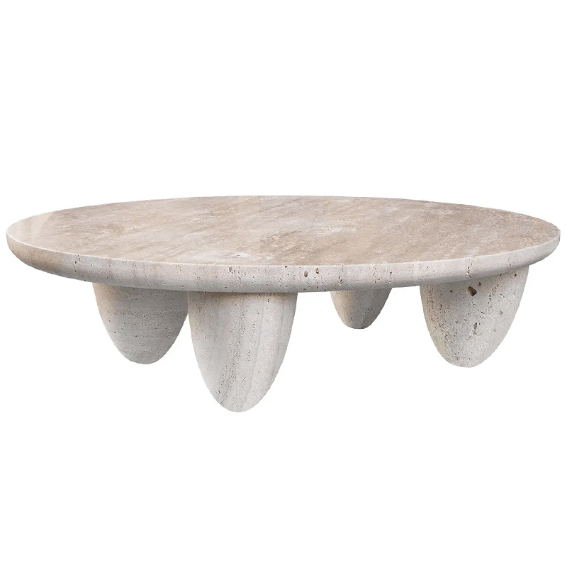 Кофейный стол Marble coffee table LUNARYS Серый Бежево-серый Кофейный стол Marble coffee table LUNARYS Серый Бежево-серый в Липецке | Loft Concept