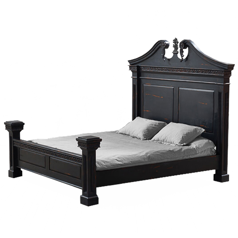 Кровать Gothic Style Bed Черный Кровать Gothic Style Bed Черный в Липецке | Loft Concept