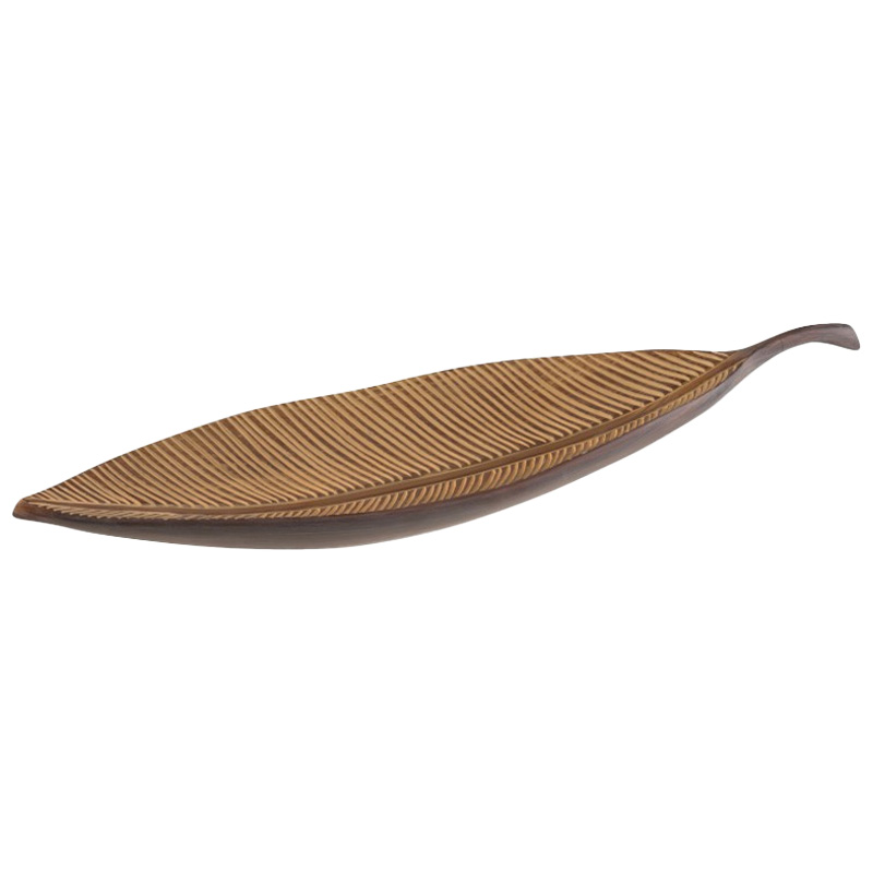 Поднос Leaf salver Коричневый Поднос Leaf salver Коричневый в Липецке | Loft Concept