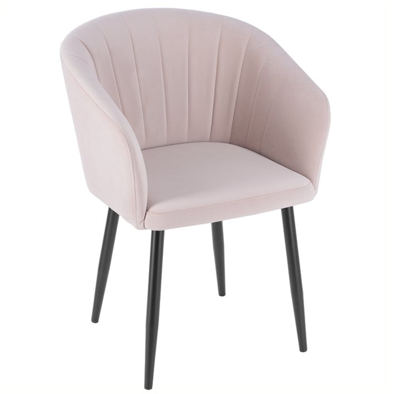 Стул Balsari Chair Розовый пастельный Черный Стул Balsari Chair Розовый пастельный Черный в Липецке | Loft Concept