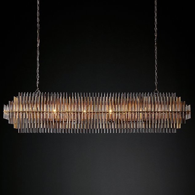 Люстра Restoration Hardware Emile Linear Chandelier Латунь Античная полированная Прозрачный Оловянный Темная бронза Люстра Restoration Hardware Emile Linear Chandelier Латунь Античная полированная Прозрачный Оловянный Темная бронза в Липецке | Loft Concept