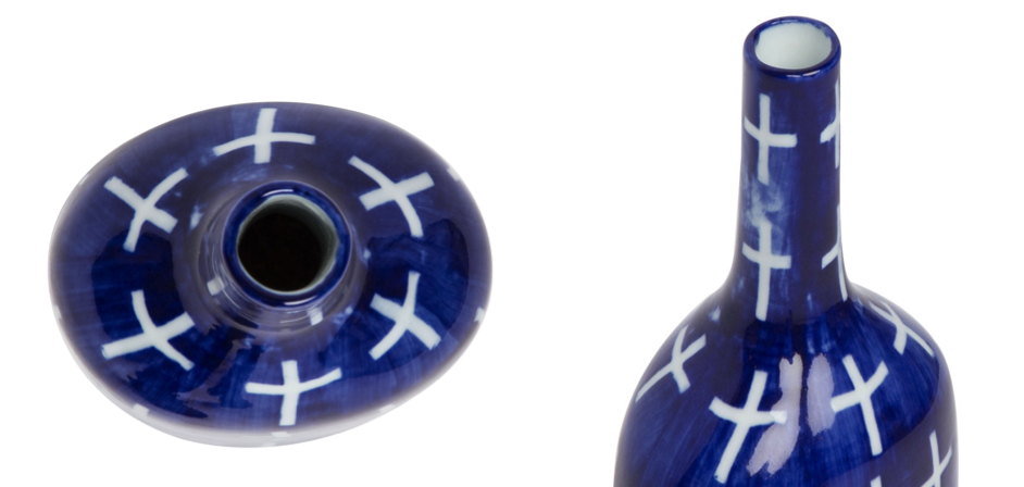 Ваза blue & white ornament Blue Bottle Ваза blue & white ornament Blue Bottle - Loft-Concept в Липецке