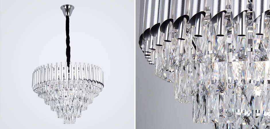 Круглая многоярусная люстра Empire Crystal Silver Круглая многоярусная люстра Empire Crystal Silver - Loft-Concept в Липецке