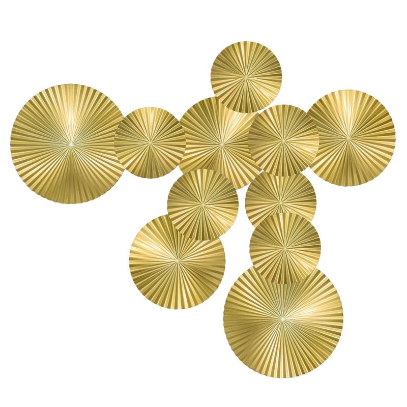 Арт-объект Apollo Gold Wall Plaque Disc 11 Золотой Арт-объект Apollo Gold Wall Plaque Disc 11 Золотой в Липецке | Loft Concept
